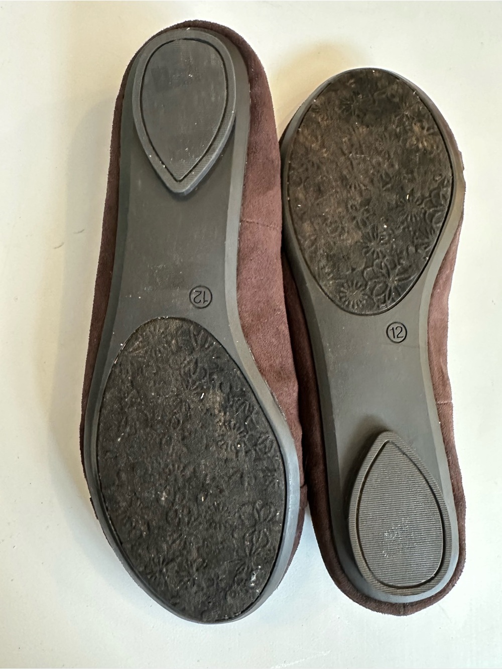 Women's Brown Chain-Accent Ballet Flats - Picture 2 of 2